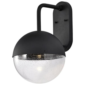 10 watt 120 volt 3000K Black Seeded Glass Dimmable LED Outdoor Wall Sconce 1