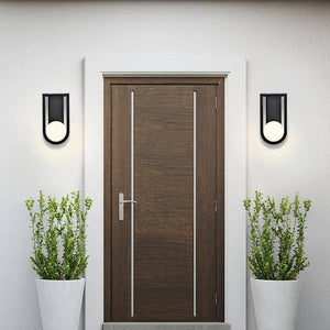 6 watt 120 volt 3000K Black Opal Glass Dimmable LED Outdoor Wall Sconce 5