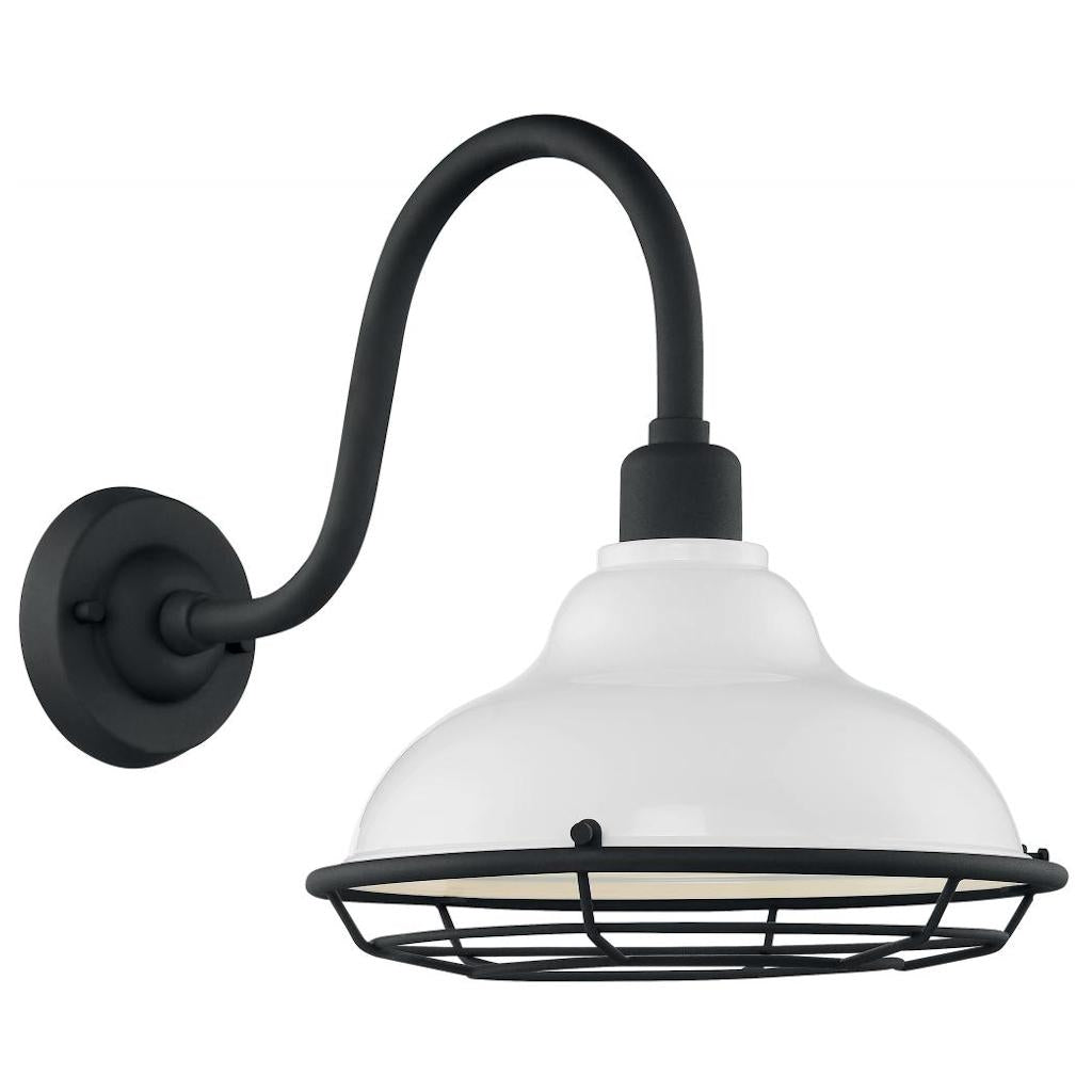 1 Light 120 volt Gloss White Outdoor Wall Sconce 1