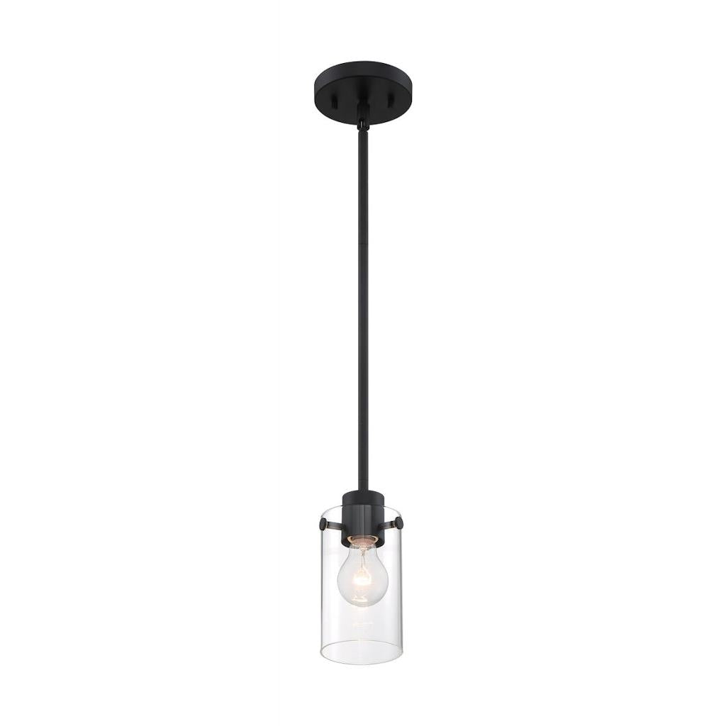 1 Light 120 volt Matte Black Indoor Mini Pendant Light Fixture 1