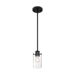 1 Light 120 volt Matte Black Indoor Mini Pendant Light Fixture 1
