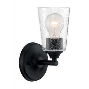 1 Light 120 volt Matte Black Vanity Light Fixture 1