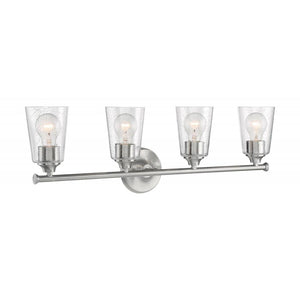 4 Light 120 volt Brushed Nickel Vanity Light Fixture 1