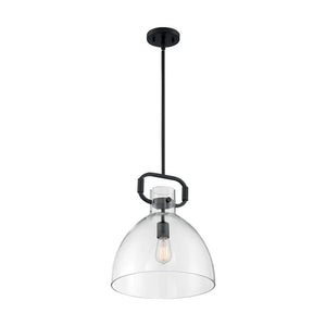 1 Light 120 volt Matte Black Pendant Light Fixture 1