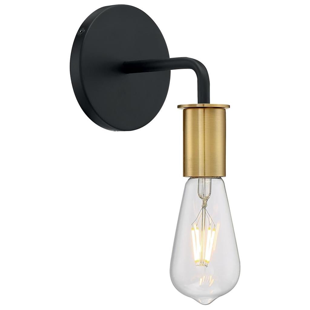 1 Light 120 volt Black Indoor Wall Sconce 1