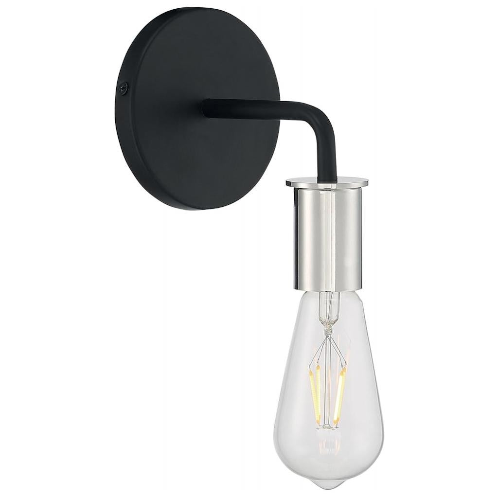 1 Light 120 volt Black Indoor Wall Sconce 1