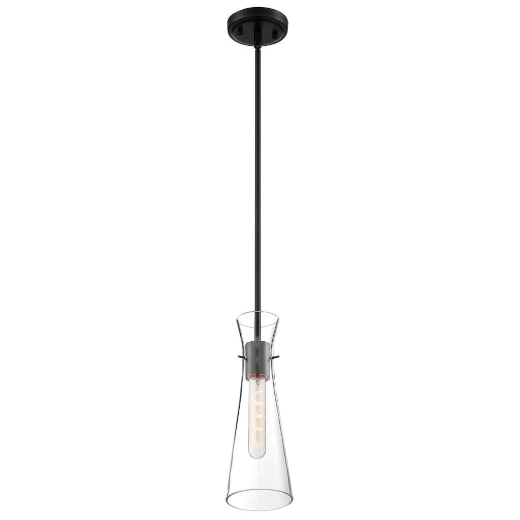 1 Light 120 volt Black Indoor Mini Pendant Light Fixture 1