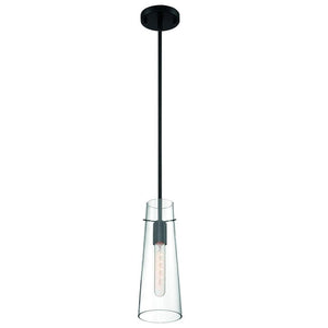 1 Light 120 volt Black Indoor Mini Pendant Light Fixture 1