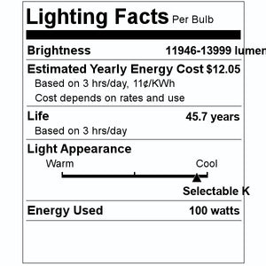 11" 100 watt 100/277 volt CCT Selectable Dimmable LED Canopy 2