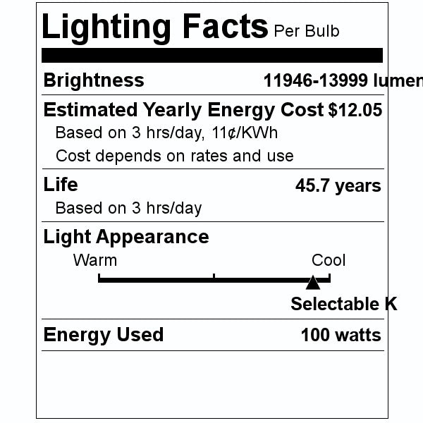 11" 100 watt 100/277 volt CCT Selectable Dimmable LED Canopy 2