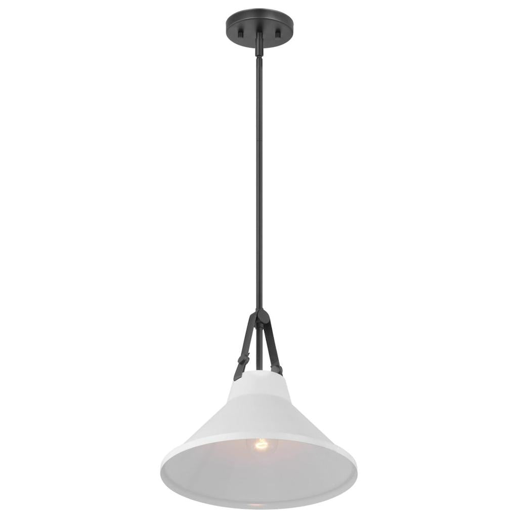 1 Light Black/White Metal Zelda Pendant Light Fixture 1