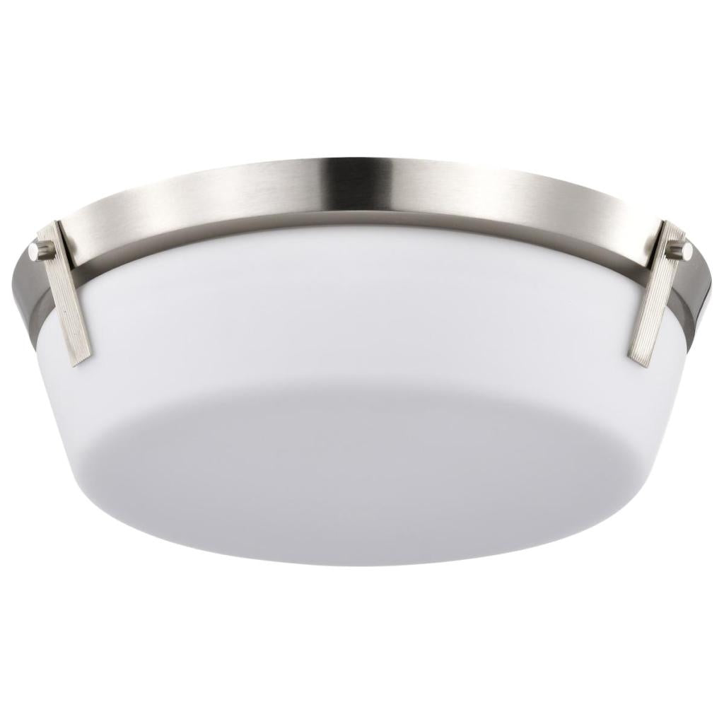 3 Light Brushed Nickel Rowen Flush Mount Light Fixture 1