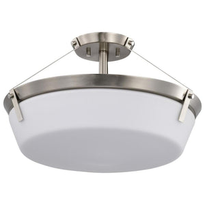 4 Light Brushed Nickel Rowen Semi Flush Mount Light Fixture 1