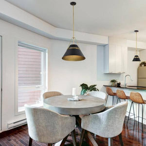 1 Lamp Matte Black Adina Pendant Light Fixture 2