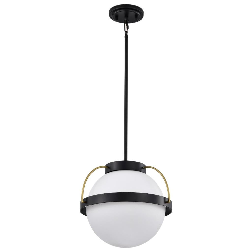 1 Lamp Matte Black Lakeshore Indoor Pendant Light Fixture 1
