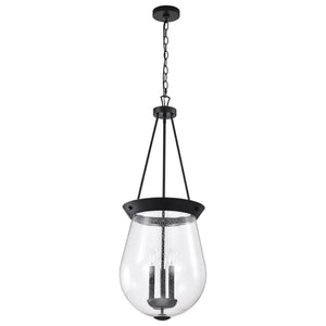 3 Light Matte Black Boliver Indoor Pendant Light Fixture 1