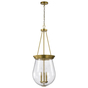3 Lamp Vintage Brass Boliver Indoor Pendant Light Fixture 1