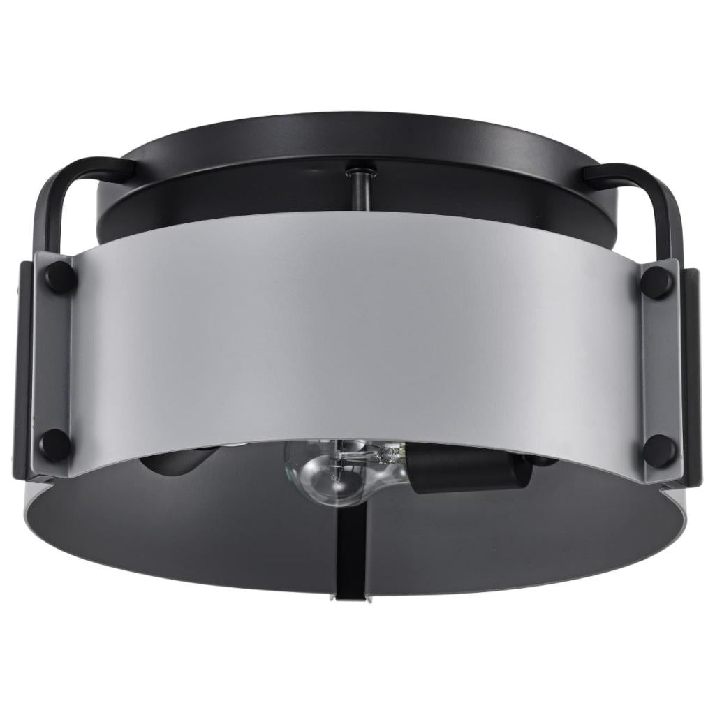 3 Light Matte Gray Altos Indoor Semi Flush Mount Fixture 1