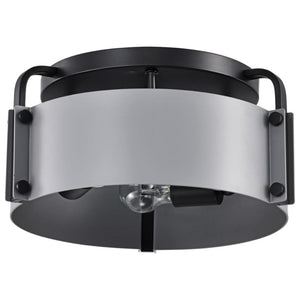3 Light Matte Gray Altos Indoor Semi Flush Mount Fixture 1