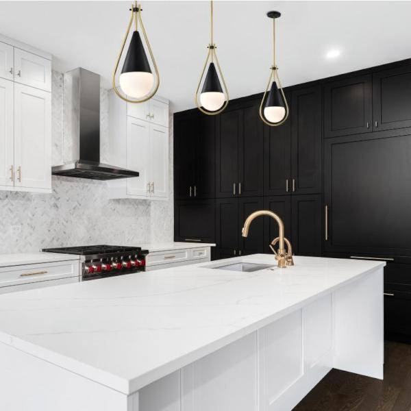 1 Light Matte Black Admiral Indoor Pendant Light Fixture 2