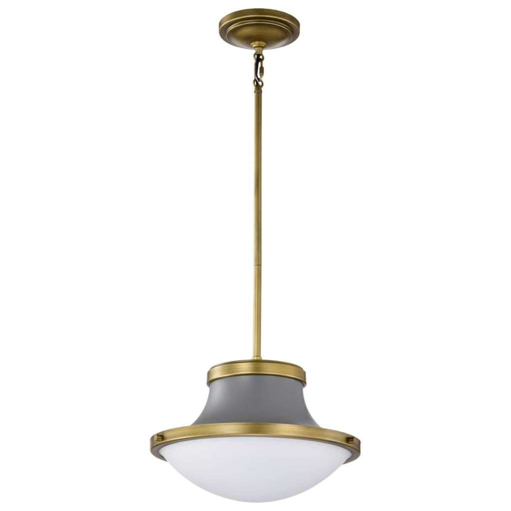 1 Light Matte Gray Lafayette Indoor Pendant Light Fixture 1
