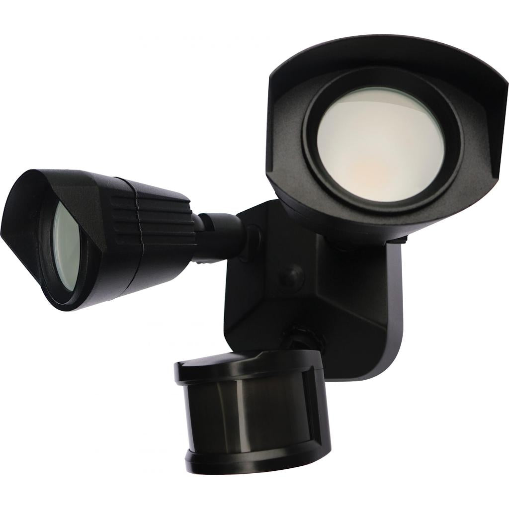 20 watt 100/277 volt 3000K Natural White Black Non-Dimmable LED Security Light with Motion Sensor 1