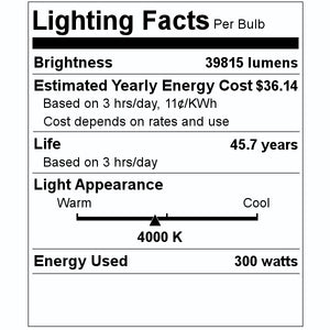 300 watt 120/277 volt 4000K Cool White LED Area Light 2