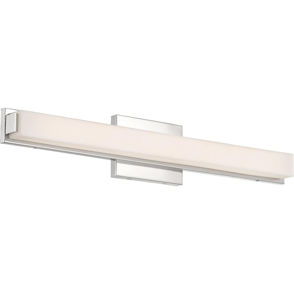 1 Light 26 watt 120 volt 3000K Polished Nickel Dimmable LED Vanity Light 1