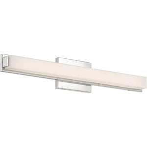 1 Light 26 watt 120 volt 3000K Polished Nickel Dimmable LED Vanity Light 1