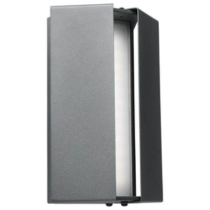 10 watt 120/277 volt CCT Selectable Matte Gray LED Wall Sconce Light Fixture 3