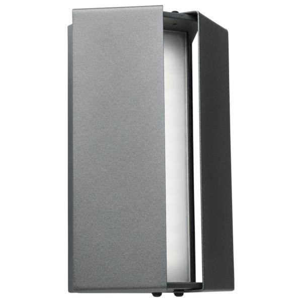 10 watt 120/277 volt CCT Selectable Matte Gray LED Wall Sconce Light Fixture 3