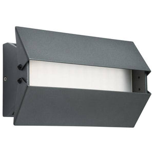 10 watt 120/277 volt CCT Selectable Matte Gray LED Wall Sconce Light Fixture 4