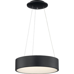 18" 20 watt 120 volt 3000K Natural White Dimmable Black LED Pendant Light 1