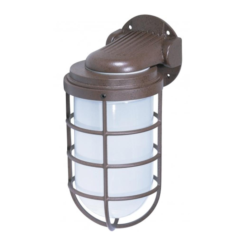 1 Light 11" Old Bronze Wall Mount Vapor Tight Incandescent Fixture 1