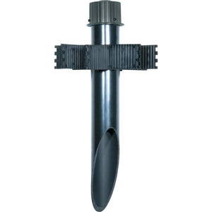 2'' Dark Bronze - PVC - Black Lighting Mounting Post with Cap 1
