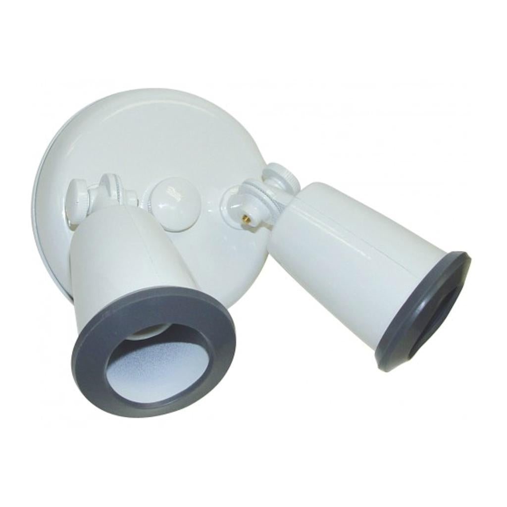 14" White Double Adjustable Swivel Flood Light 1