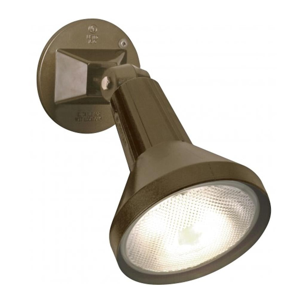8" Bronze Single Adjustable Swivel Flood Light 1