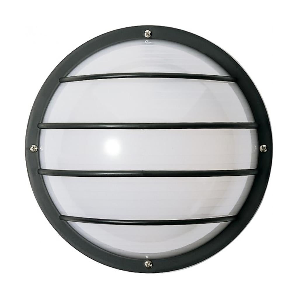 1 Light 10" Black Polysynthetic Lens Bulkhead Light Fixture 1