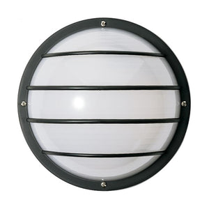1 Light 10" Black Polysynthetic Lens Bulkhead Light Fixture 1