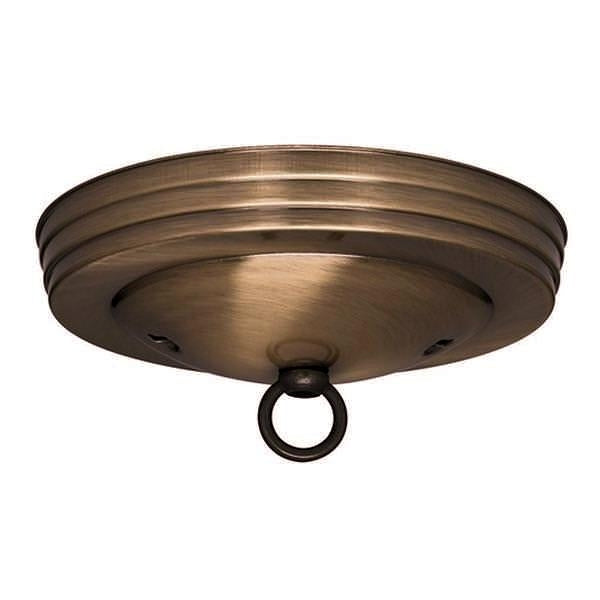 Smooth Canopy Kit Dark Antique Brass Finish 1