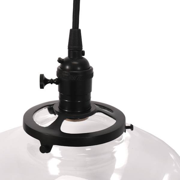 1 Light (Medium Screw Base) Glass Cylinder Pendant Light Fixture 2