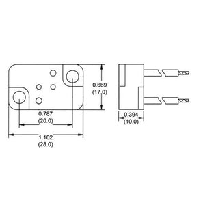100 watt 250 volt G5.3 Base Porcelain Halogen Lamp Holder 2