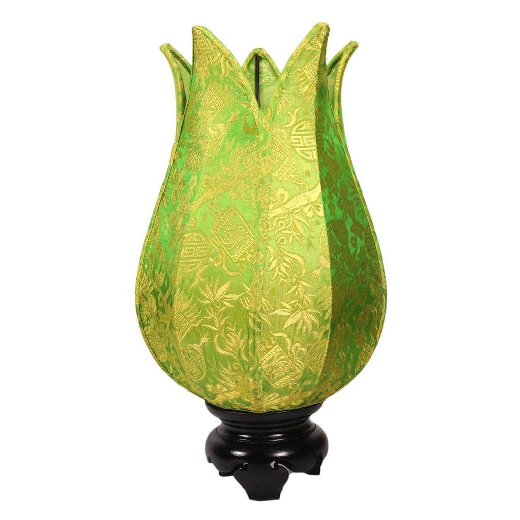 16" Lime Baby Flowering Lotus Lamp 1