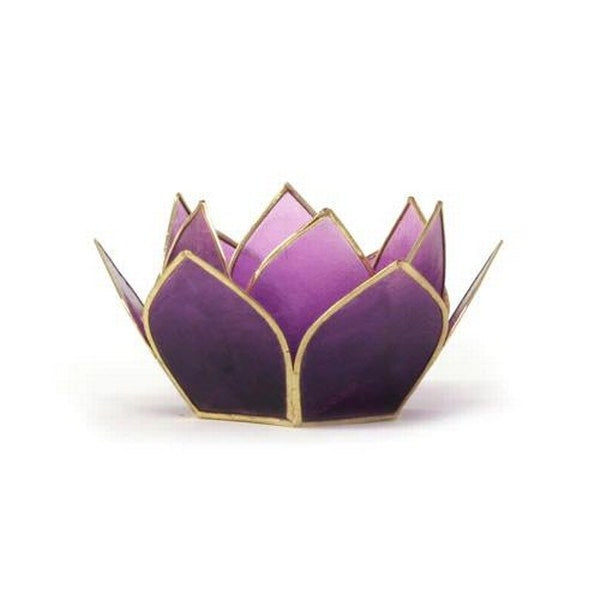 Tanzanite Mini Gemstone Lotus Tea Light Candle Holder 1
