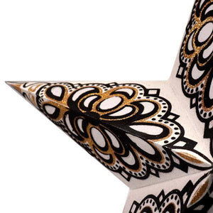 24" Black Velvet Paper Star Light 2