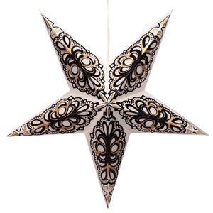 24" Black Velvet Paper Star Light 1