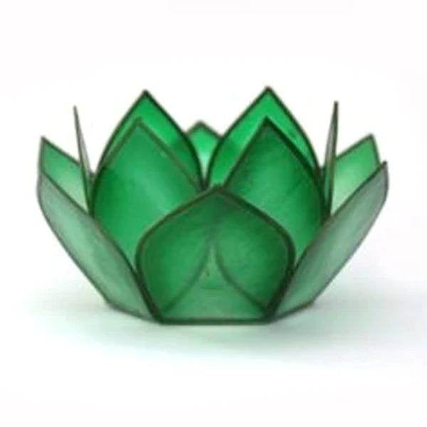Rain Forest Paradise Mini Lotus Tea Light Candle Holder 1