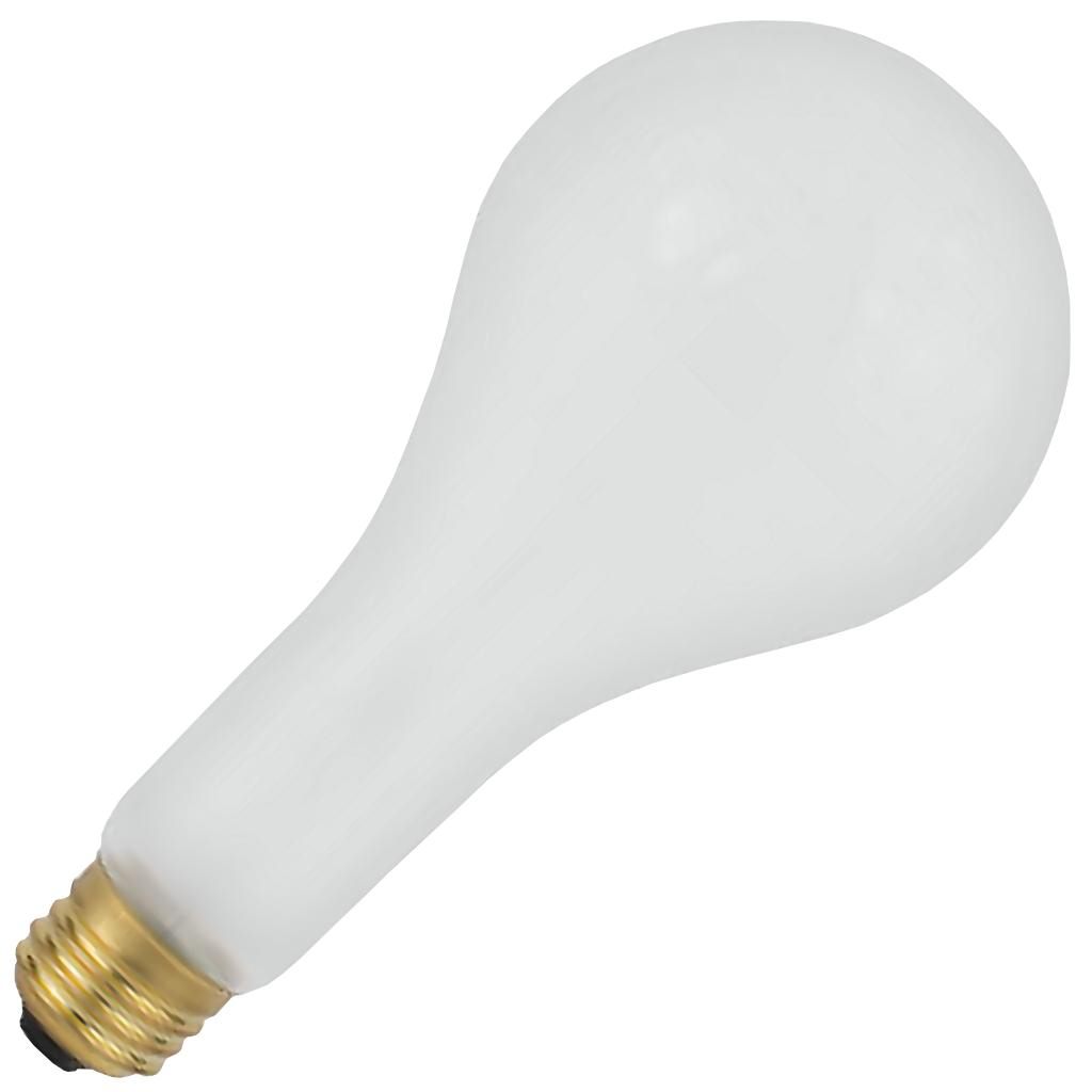 500 watt 118 volt PS25 Medium Screw Base 3400K Natural White Frosted 1