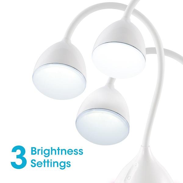 White Adjustable Mood LED Desk Lamp 2