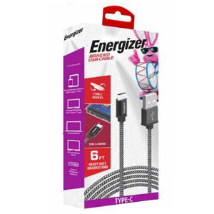 6' Nylon Braided Sync and Charge USB Cable 1